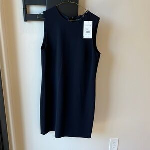 Theory Navy Sleeveless Mini Dress